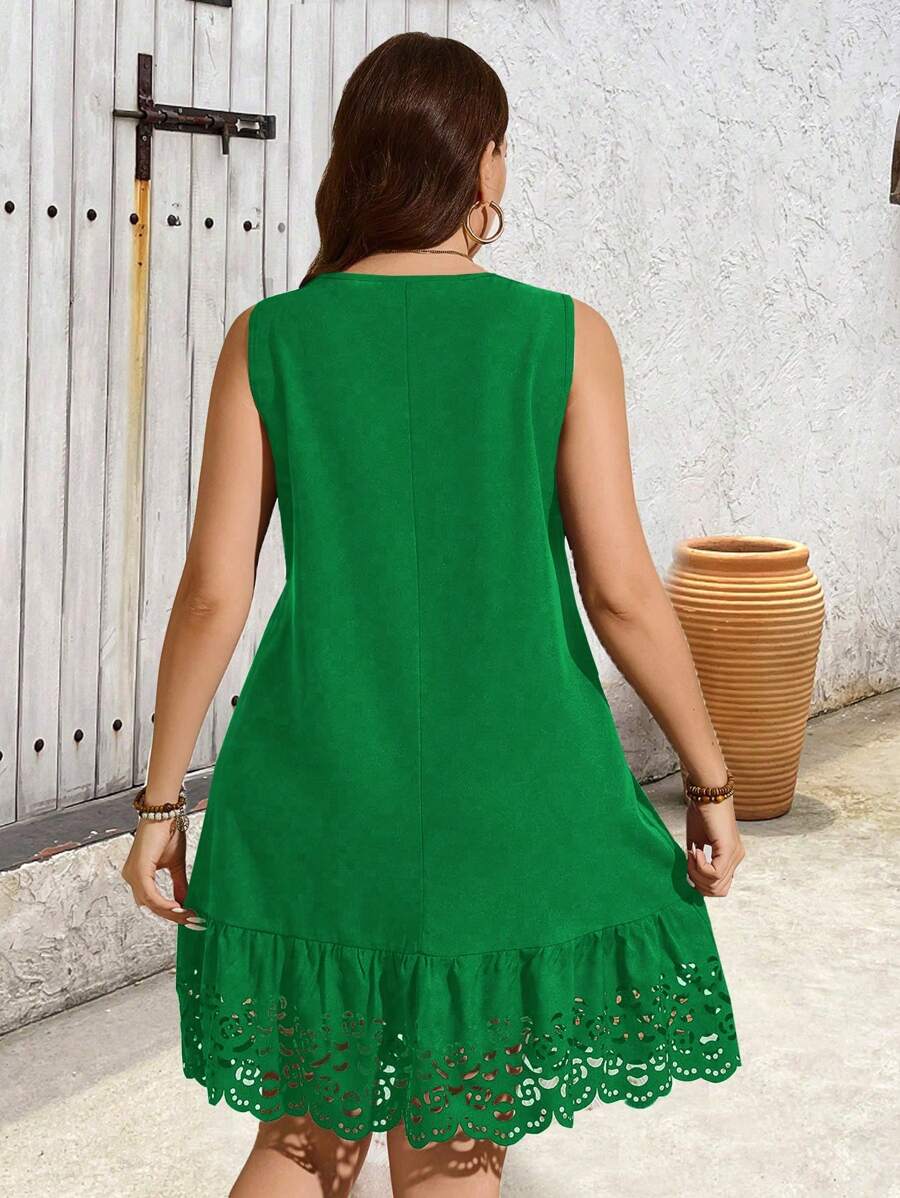 Ženska ležerna haljina , plus size, letnja, elegantna, bez rukava