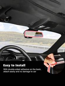 1pc Simple Silicone Rearview Mirror Protective Cover, Car Decor, Fit For Most Cars, Model Y/3 Center Console Protector, Protect Screen, Essential Car Accessory