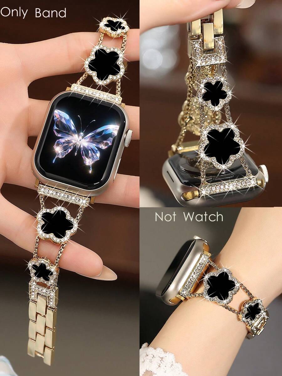 Narukvica kompatibilna sa Apple Watch, ženska crnakompatibilna sa Apple Watch 38/40/41/42/44/45/46/49mm