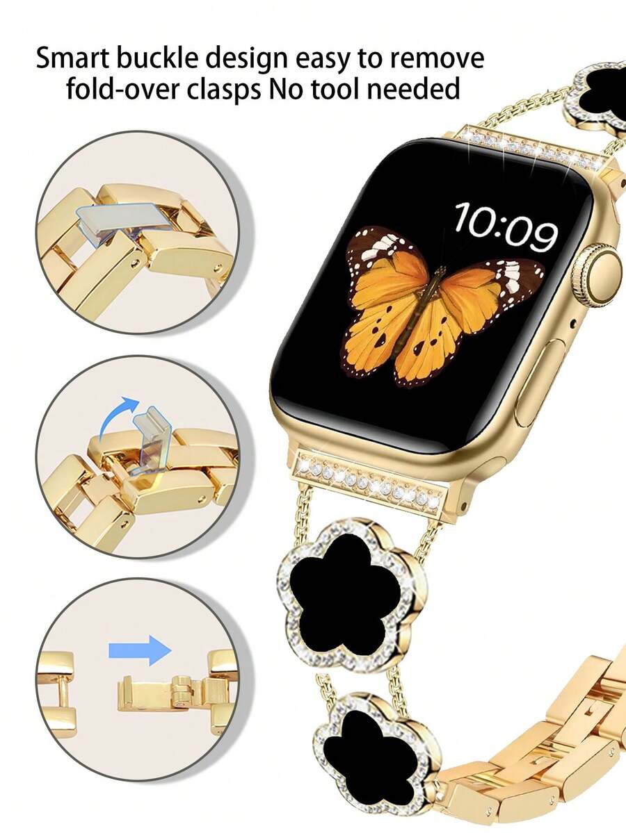 Narukvica kompatibilna sa Apple Watch, ženska crnakompatibilna sa Apple Watch 38/40/41/42/44/45/46/49mm