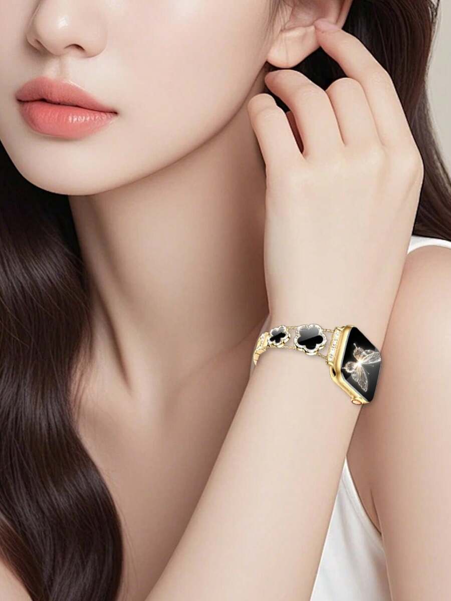 Narukvica kompatibilna sa Apple Watch, ženska crnakompatibilna sa Apple Watch 38/40/41/42/44/45/46/49mm