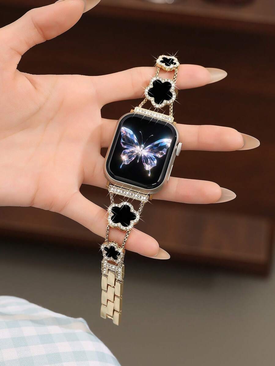 Narukvica kompatibilna sa Apple Watch, ženska crnakompatibilna sa Apple Watch 38/40/41/42/44/45/46/49mm
