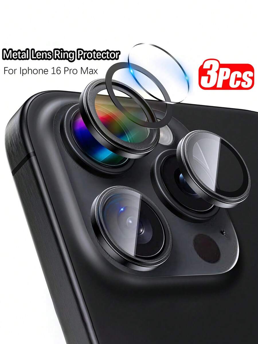 3 komada zaštitne folije za sočivo kamere za iPhone 17/17 Pro/17 Pro Max/Pro/Promax, 9H kaljeno staklo