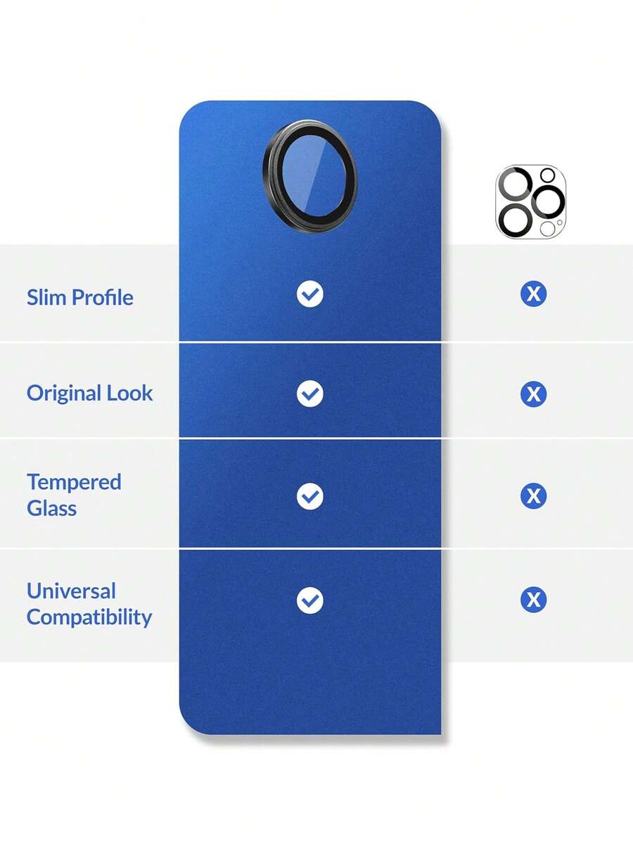 3 komada zaštitne folije za sočivo kamere za iPhone 17/17 Pro/17 Pro Max/Pro/Promax, 9H kaljeno staklo