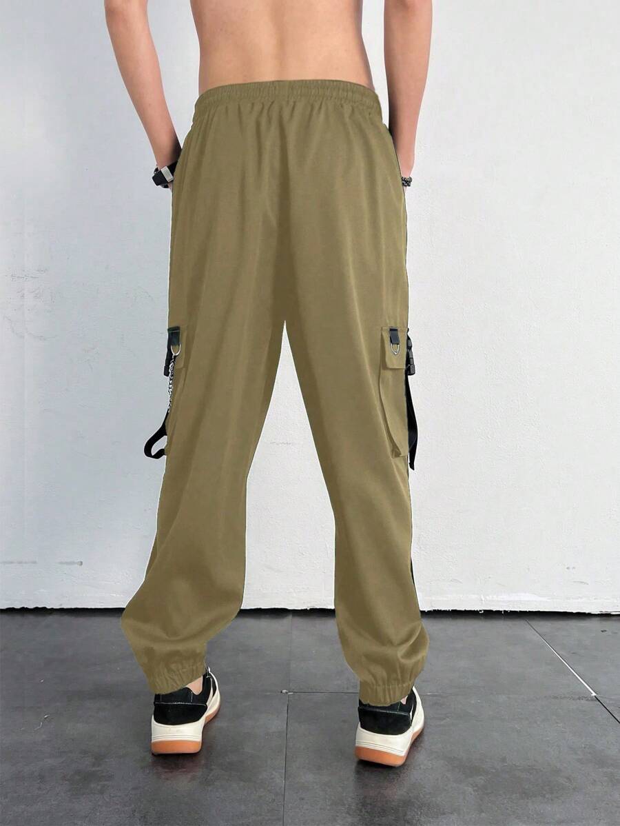Muške cargo pantalone sa detaljima