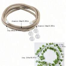 Reptile Jungle Climbing Set - Flexible Vines And Leaves With Suction Cups, For Habitat Decor - Durable Material For All Seasons - Ideal For Chameleons, Lizards, Geckos To Climb