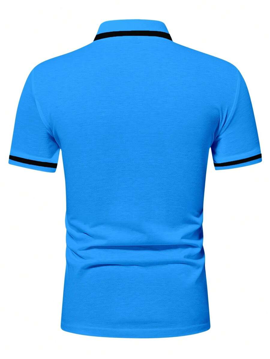 Muška formalna polo majica od pamuka sa kontrastnim detaljima