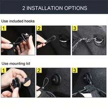 [Stretchable Net For Car Trunk] Stretchable Car Trunk Organizer Net With Hooks - Nylon Cargo Storage For Pickup Trucks, SUVs & Cars