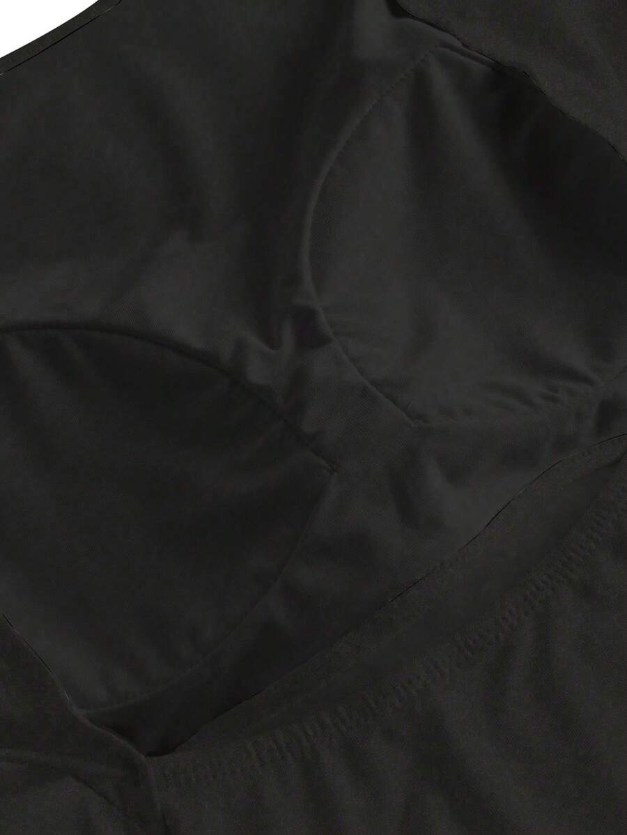 Ženska podstavljena seksi crop majica, slim fit