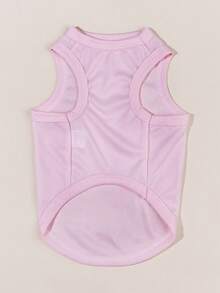 LUCKIE LABO 1pc Little Miss Sassy Graphic Print Vest, Flea Resistant, Shed Reducing, Breathable For Cats & Dogs Indoor/Outdoor