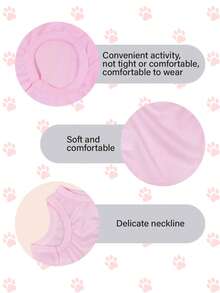 LUCKIE LABO 1pc Little Miss Sassy Graphic Print Vest, Flea Resistant, Shed Reducing, Breathable For Cats & Dogs Indoor/Outdoor