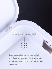 1pc White Multifunctional Nail Tool Disinfection & Aromatherapy Box, UV Disinfection, Suitable For Nail Salon Tools, Tweezers, Tattoo Scissors, Jewelry, Phones, Watches, Keys