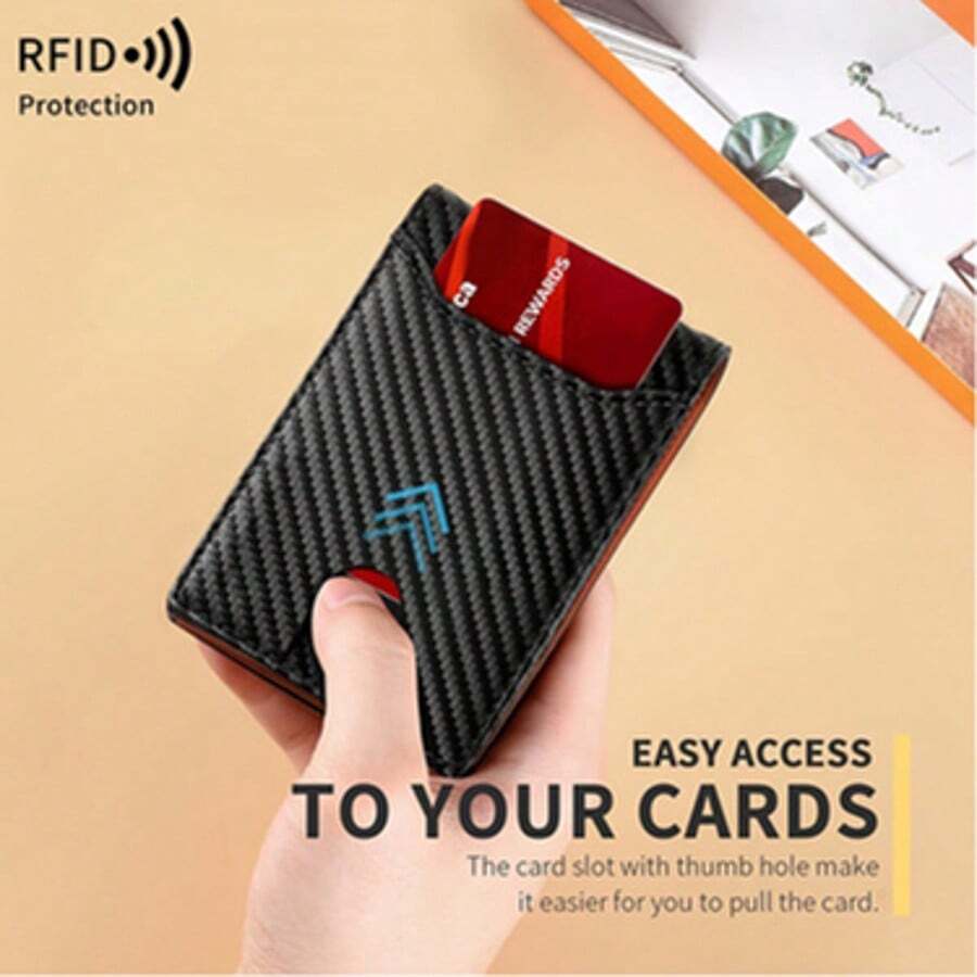 Muški novčanik od karbonskih vlakana sa RFID zaštitom, luksuznog stila