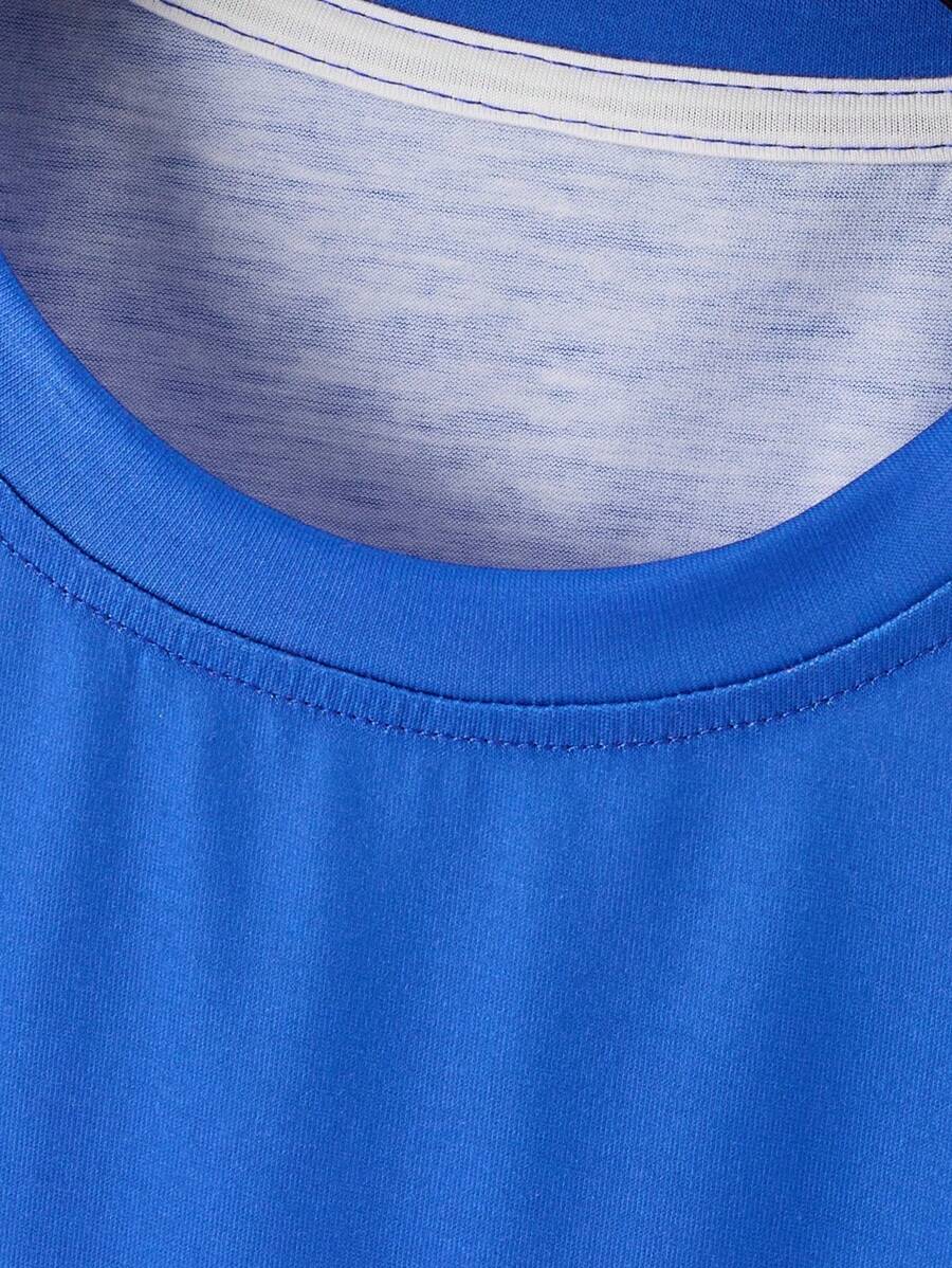 Muški set majica sa ombre efektom, okruglim izrezom, kratkim rukavima i širokim krojem
