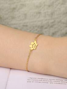 Paw Print Name Bracelet, Personalized Tiny Dog Paw Bracelet, Minimalist Paw Bracelet, Animal Bracelet, Pet Bracelet
