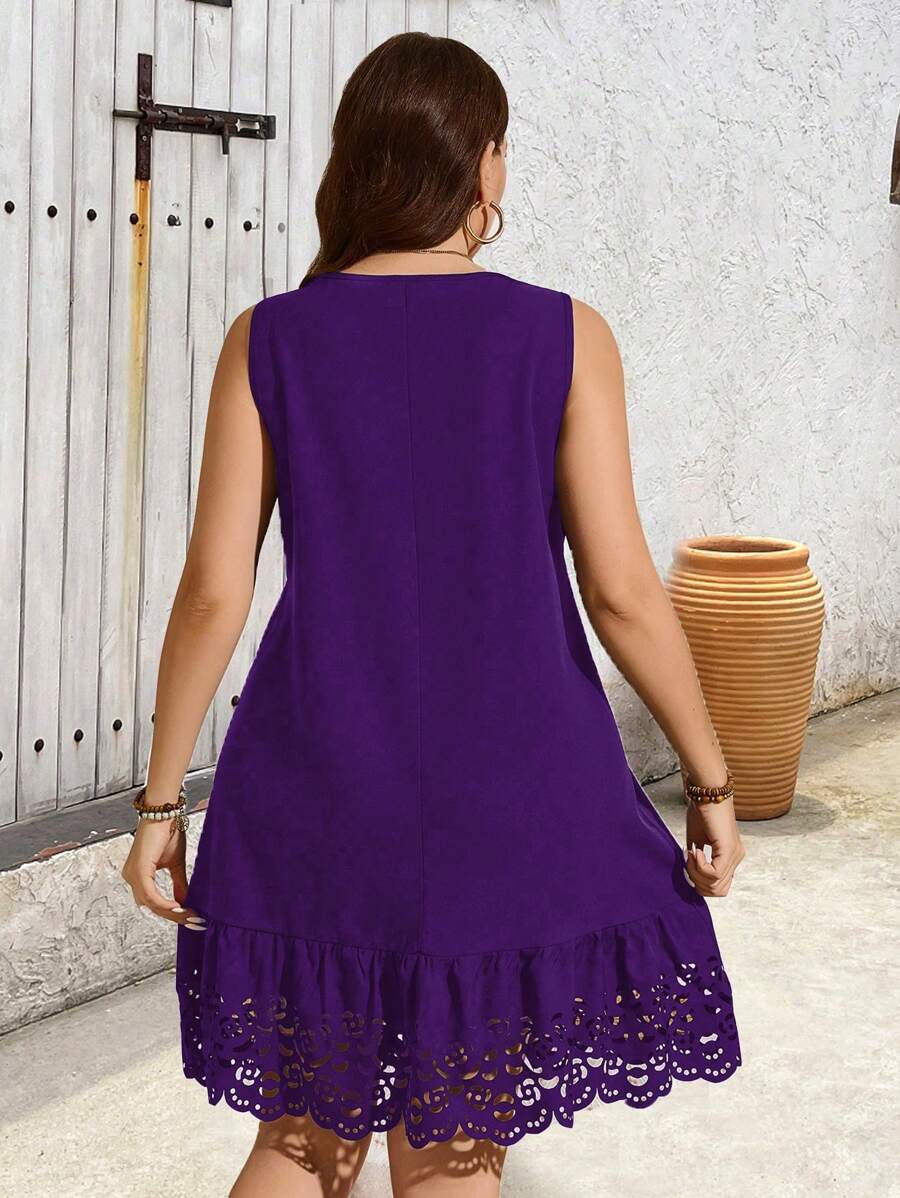 Ženska ležerna haljina , plus size, letnja, elegantna, bez rukava