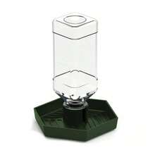 1pc Automatic Reptile Drinking Water Bowl, Suitable For Turtles, Geckos, Lizards, Reptile Water Feeder Plastic Dish