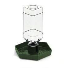 1pc Automatic Reptile Drinking Water Bowl, Suitable For Turtles, Geckos, Lizards, Reptile Water Feeder Plastic Dish
