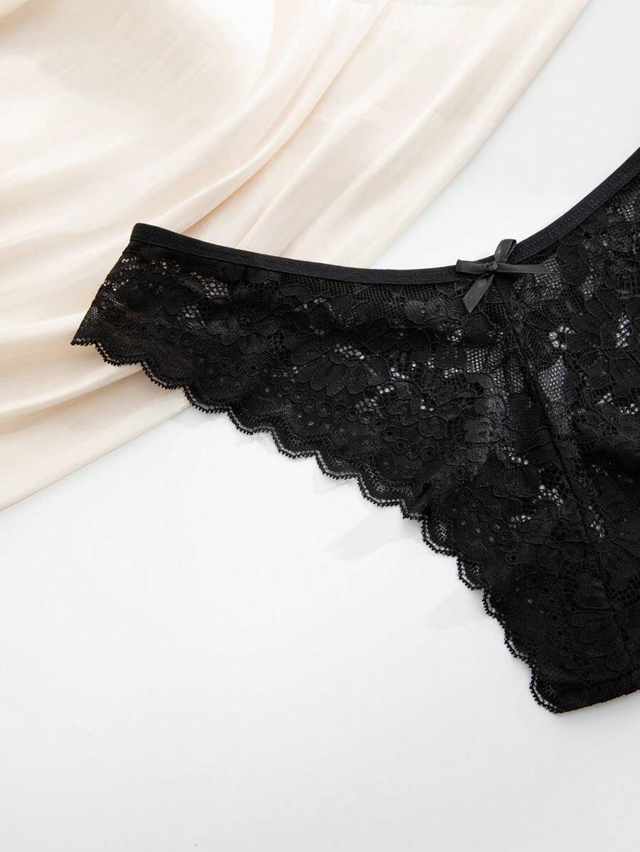 12 kom/pakovanje ženske elegantne i udobne bikini gaćice sa čipkastom ivicom