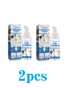YEGBONG 1 Bottle 60ml Pet Tartar Remover, Removes Tartar, Yellow Teeth, Bad Breath, Cleans Teeth, Oral Foam Cleaner