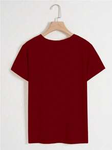 INAWLY Women's Floral Print Casual Round Neck Short Sleeve T-Shirt