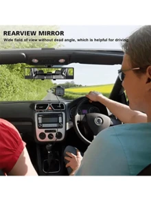 High Definition Car Rearview Mirror, Universal Clip-On Panoramic Rearview Mirror For Cars, SUVs, Trucks, And Vehicles
