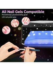 Rechargeable Cordless UV LED Nail Lamp, Nail Dryer For Gel Polish Curing, 5 Timer Settings, Auto Sensor Professional Quick Dry Nail Light For Salon And Home Use