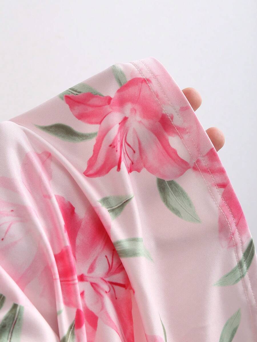 Sweetra Ženska Letnja Majica – Kvadratni Izrez, Nabran Slim Fit Casual Top