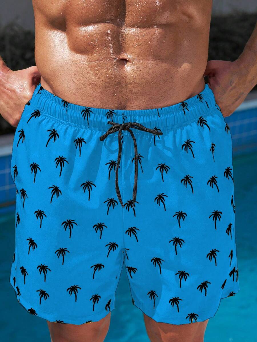 Muški šorts za plažu  sa printom palmi