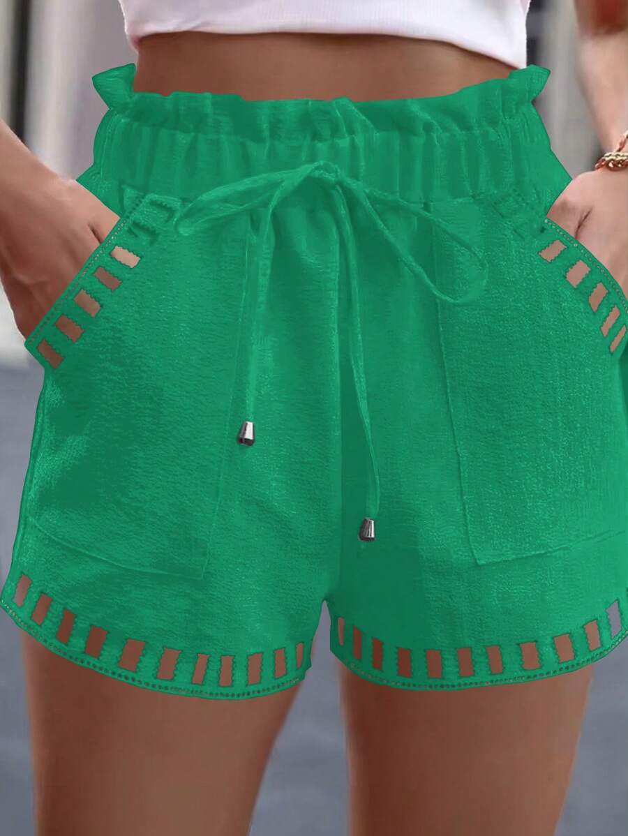 Ženski Casual Solid Šorts sa Pojasom