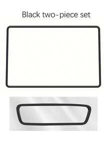 1pc Simple Silicone Rearview Mirror Protective Cover, Car Decor, Fit For Most Cars, Model Y/3 Center Console Protector, Protect Screen, Essential Car Accessory