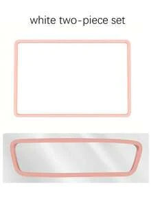 1pc Simple Silicone Rearview Mirror Protective Cover, Car Decor, Fit For Most Cars, Model Y/3 Center Console Protector, Protect Screen, Essential Car Accessory