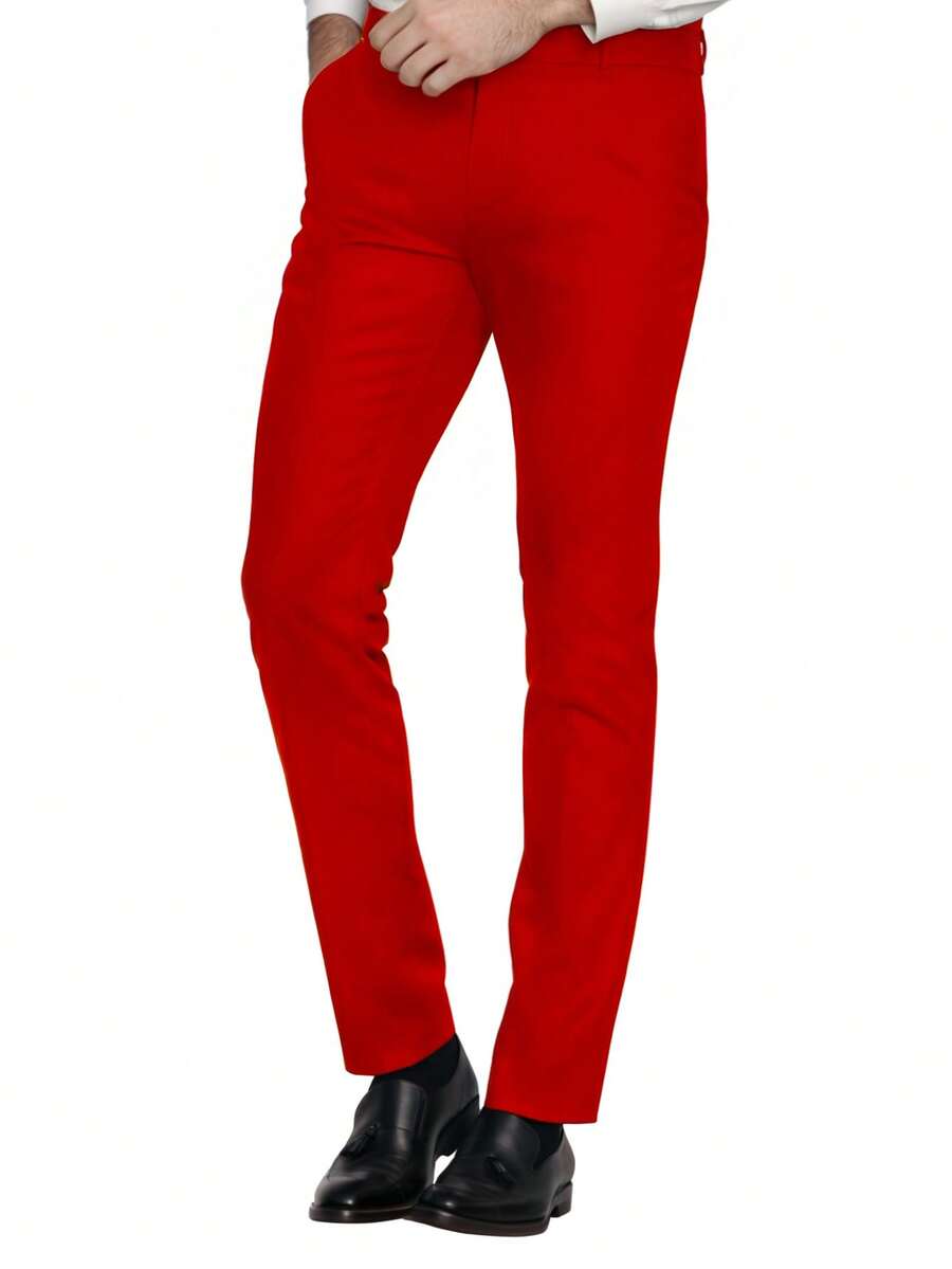 Muški poslovni komplet od 3 dela, uključuje sako, prsluk i pantalone, jednobojni, slim fit