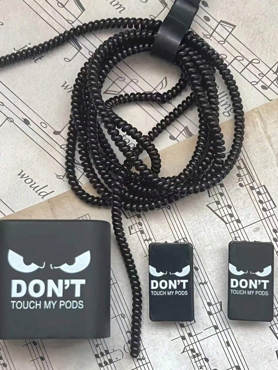 Set za punjač i zaštitu kabla sa dizajnom ljutog lica, kompatibilan sa iPhone