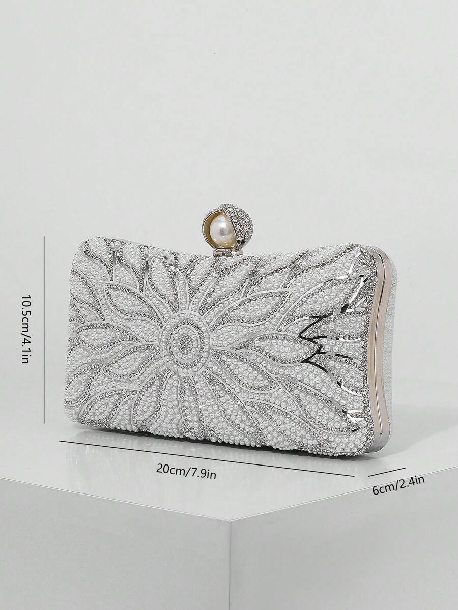 Elegantna torba-kverni sa veštačkim biserima, romantična