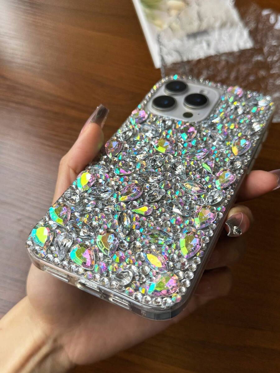 Luksuzna modna futrola za telefon sa šljokicama i kristalima