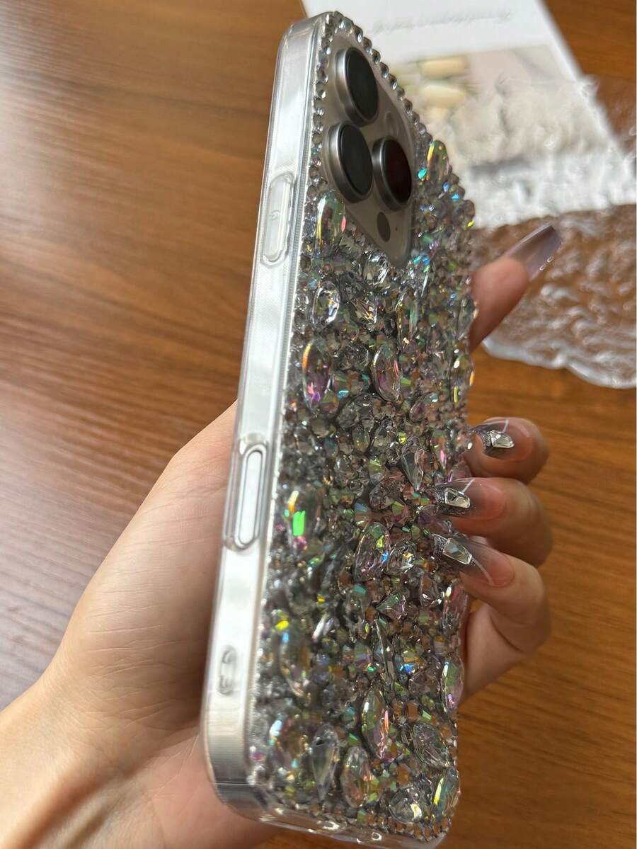 Luksuzna modna futrola za telefon sa šljokicama i kristalima
