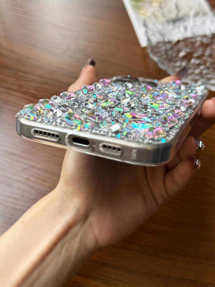Luksuzna modna futrola za telefon sa šljokicama i kristalima