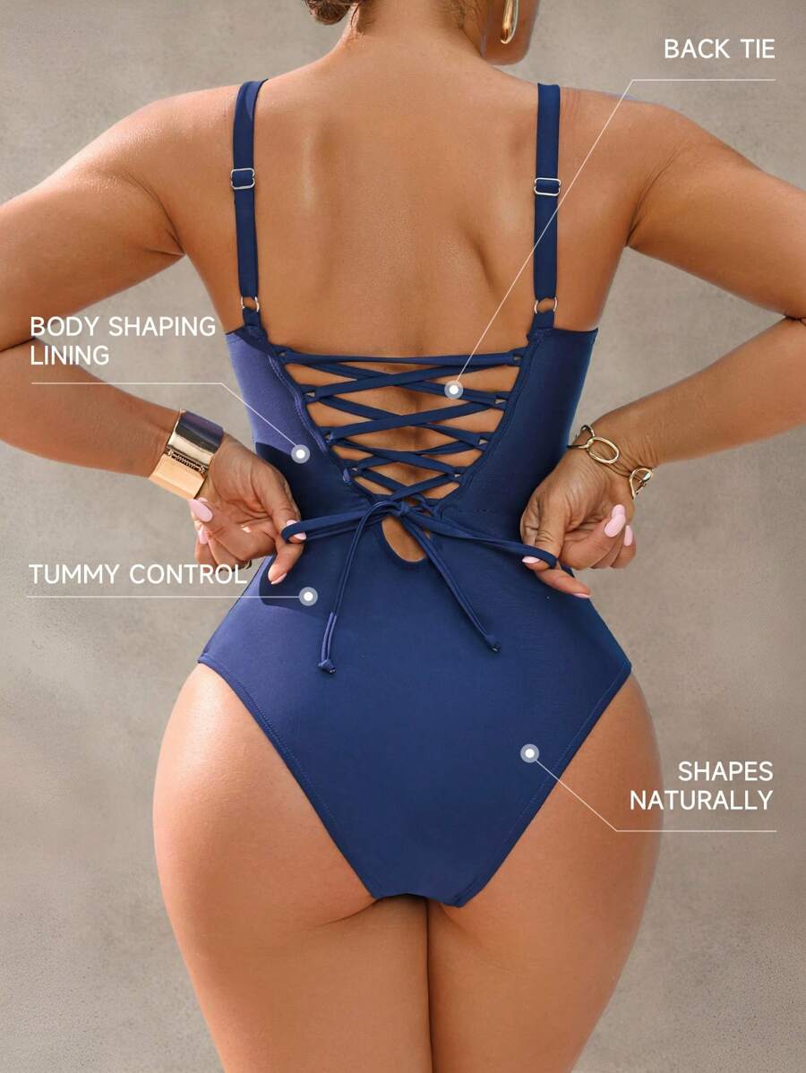 Shapewave Ženski kupaćii kostim sa kontrolom stomaka elegantan i ležeran