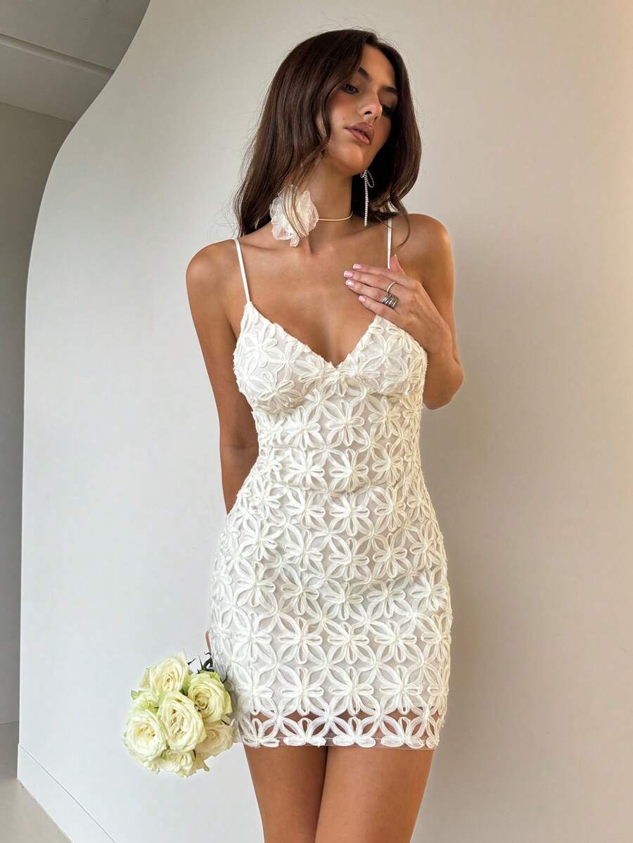 Ženska Elegantna Mini Haljina sa Dubokim V-Izrezom