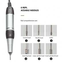 35,000 RPM Electric Nail Drill Professional Nail Art Machine Nail Grinding Kit, Portable Nail Salon Polishing Equipment