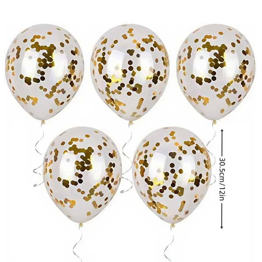Zlatni konfeti balon za zabavu 30,48 cm, 20/30/50/100 komada lateks