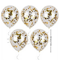 Zlatni konfeti balon za zabavu 30,48 cm, 20/30/50/100 komada lateks