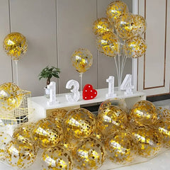 Zlatni konfeti balon za zabavu 30,48 cm, 20/30/50/100 komada lateks