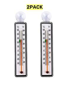 1pc/2pcs Aquarium Fish Tank Floating Glass Water Temperature Meter