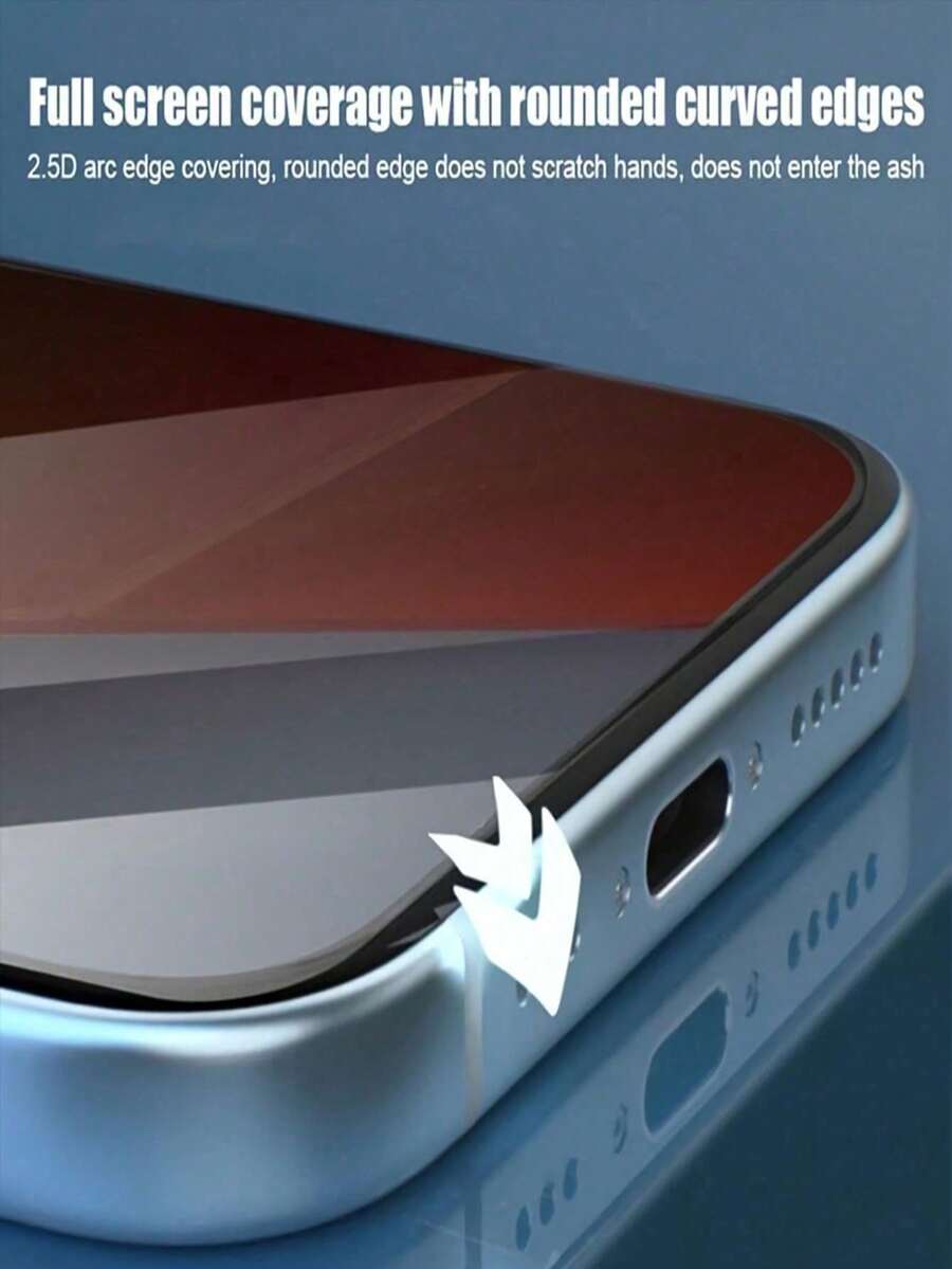 4 komada zaštitnog stakla za ekran sa potpunom privatnošću za iPhone 17/17 Air/16/15/14/13/12/11/16 Pro Max/15 Pro Max/Plus/Mini/X/XS/XR/XS Max, 9H kaljeno staklo
