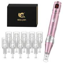 MAS PEN 500mAh High-Frequency Quiet Electric Microneedle Beauty Pen, Comes With 10 Replaceable Needle Heads