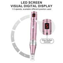 MAS PEN 500mAh High-Frequency Quiet Electric Microneedle Beauty Pen, Comes With 10 Replaceable Needle Heads