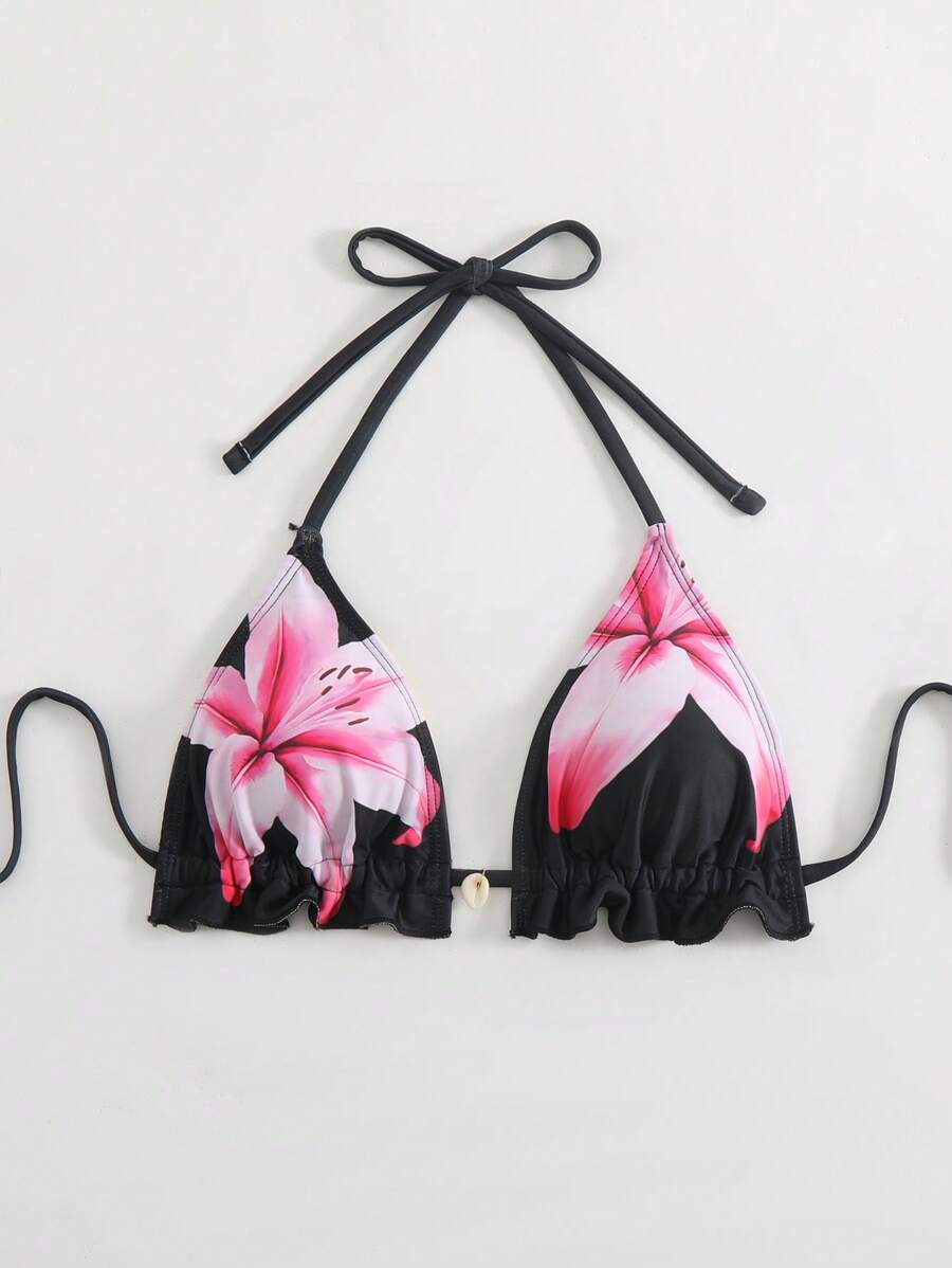 Ženski kupaći , Lotus cvetni print