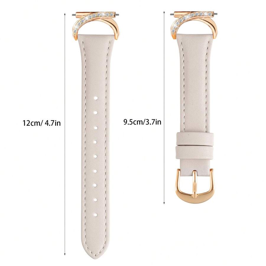 Luksuzna narukvica za sat od mikrovlakna sa C-oblikovanom kopčom sa dijamantom - kompatibilna sa Galaxy Watch 7/6/5/4 (40mm/45mm), Watch 6 Classic (43mm/50mm) i Watch 5 Pro (45mm)
